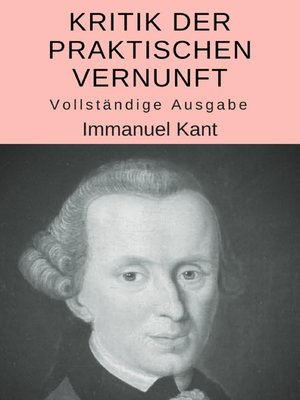 cover image of Kritik der praktischen Vernunft